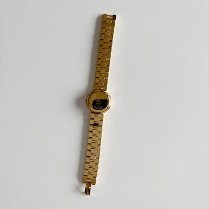 Dior 1990s Octagon Gold Plated Watch