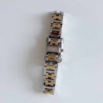 Hermes 1990s Croisier Two Tone Watch