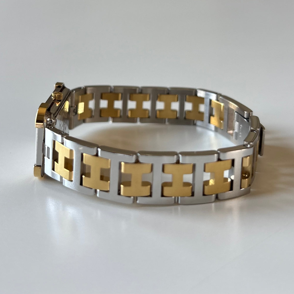 Hermes 1990s Croisier Two Tone Watch
