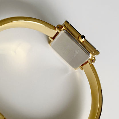 Yves Saint Laurent 1990s Gold Plated Bangle Watch