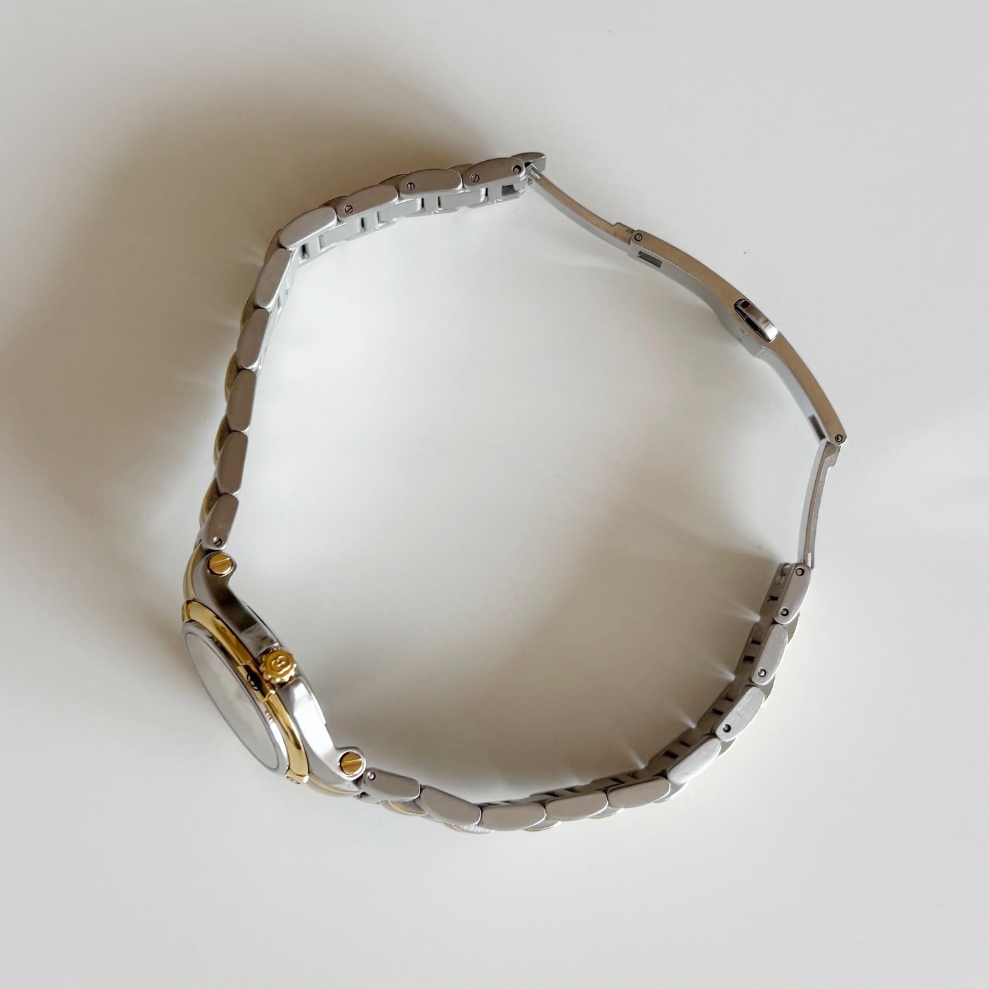 Gucci 1990s Date Gold Plated Two Tone Watch