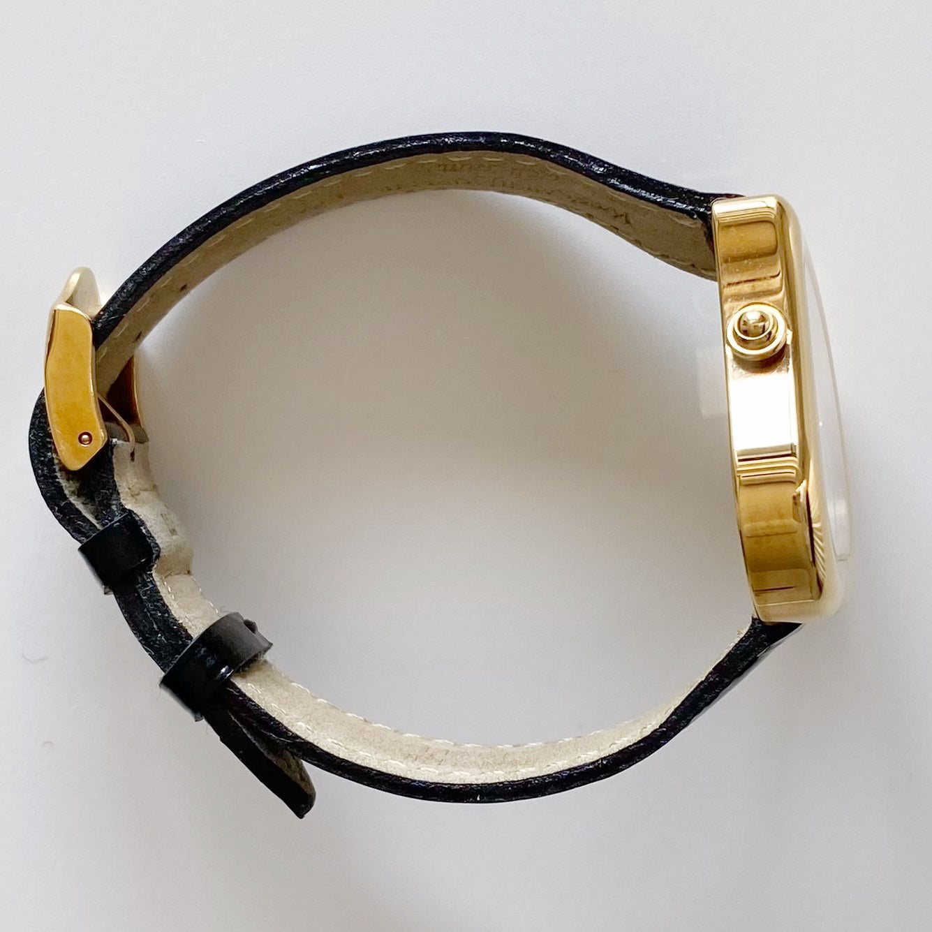 Yves Saint Laurent 1990s Heart Shaped Gold Plated Watch