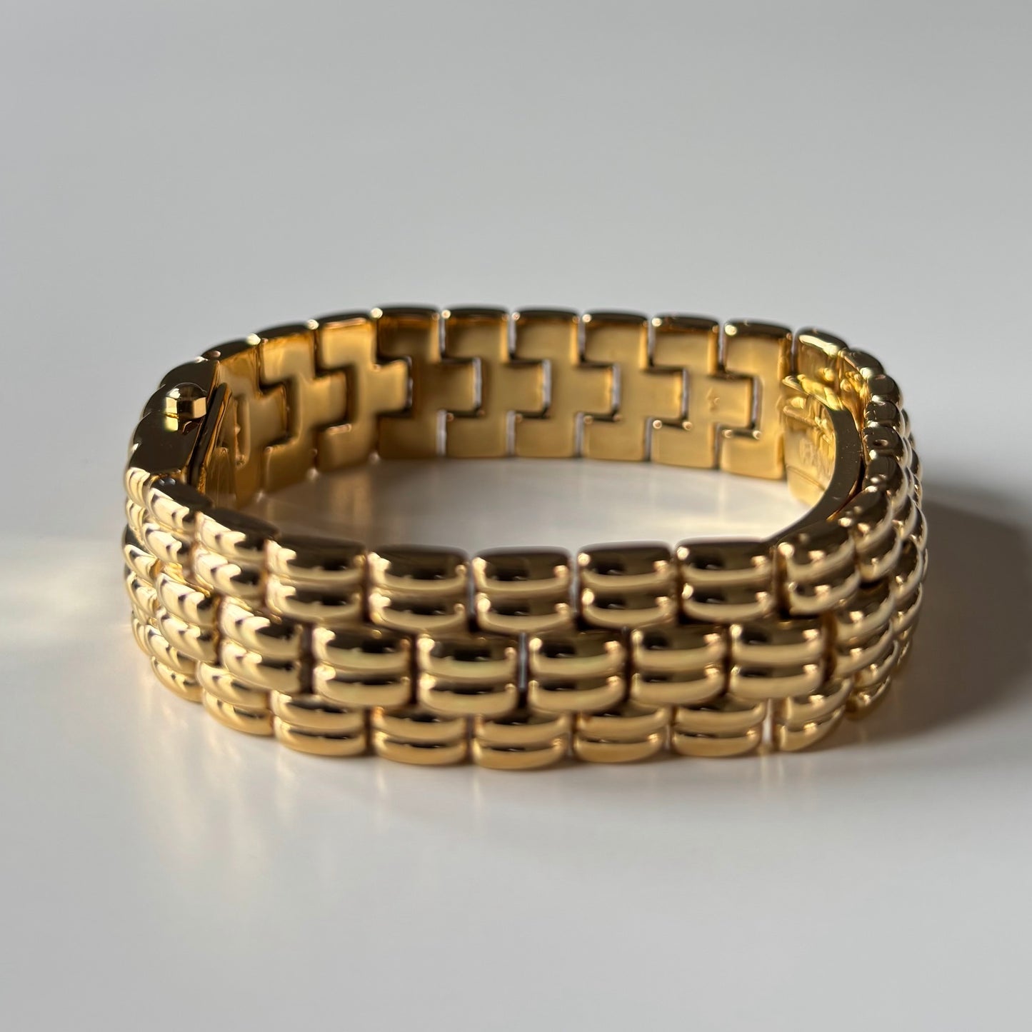 Fendi 1990s Gold Dial Gold Plated Watch