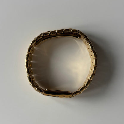 Fendi 1990s Gold Dial Gold Plated Watch
