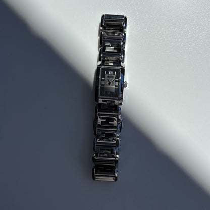 Fendi 1990s Tank Stainless Steel Watch
