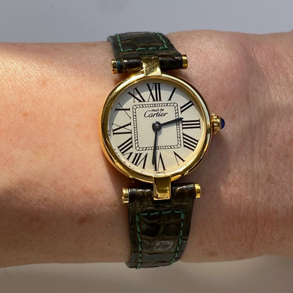 Cartier 1990s Vendome Opaline Watch SM