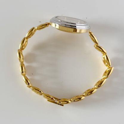 Gucci 1990s Interchangeable Bezel Gold Plated Watch with 6 bezels, case (160mm)