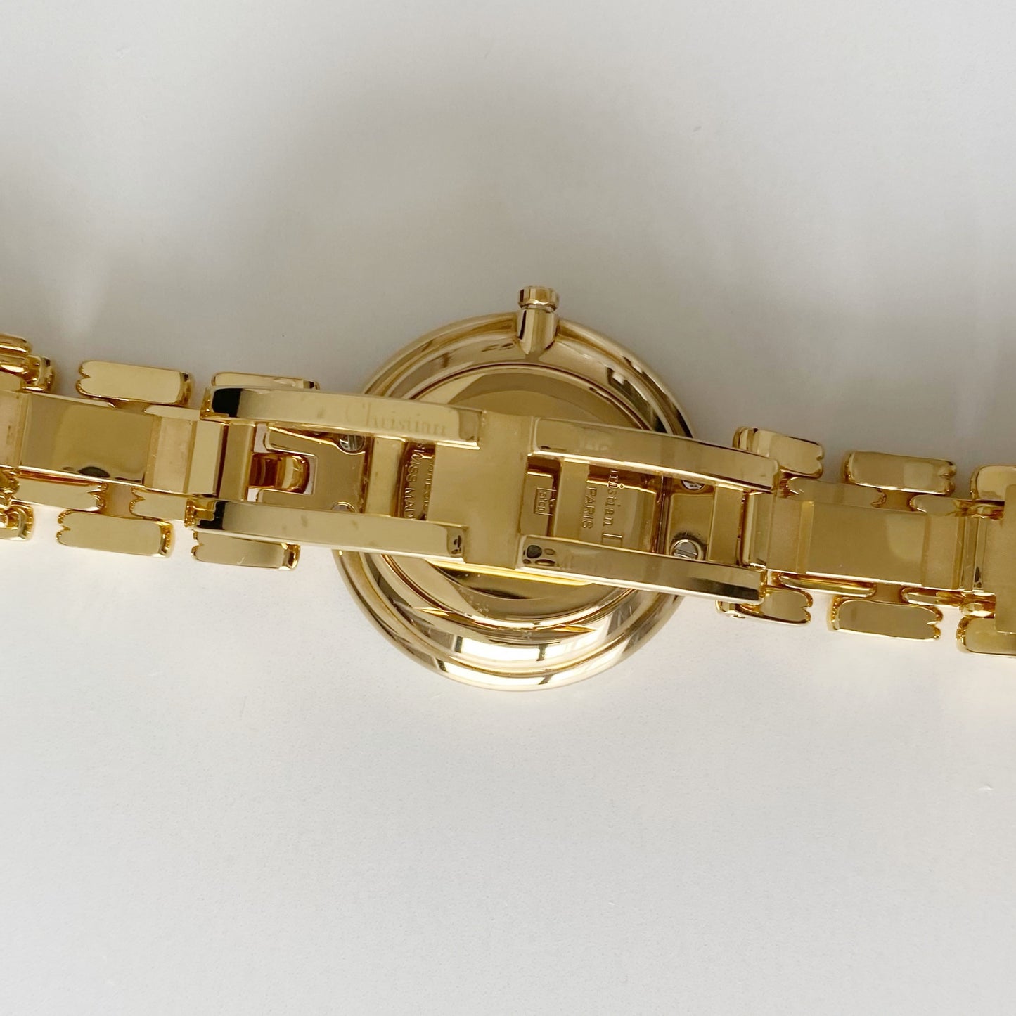 Dior 1990s Bagheera Gold Plated Round Watch