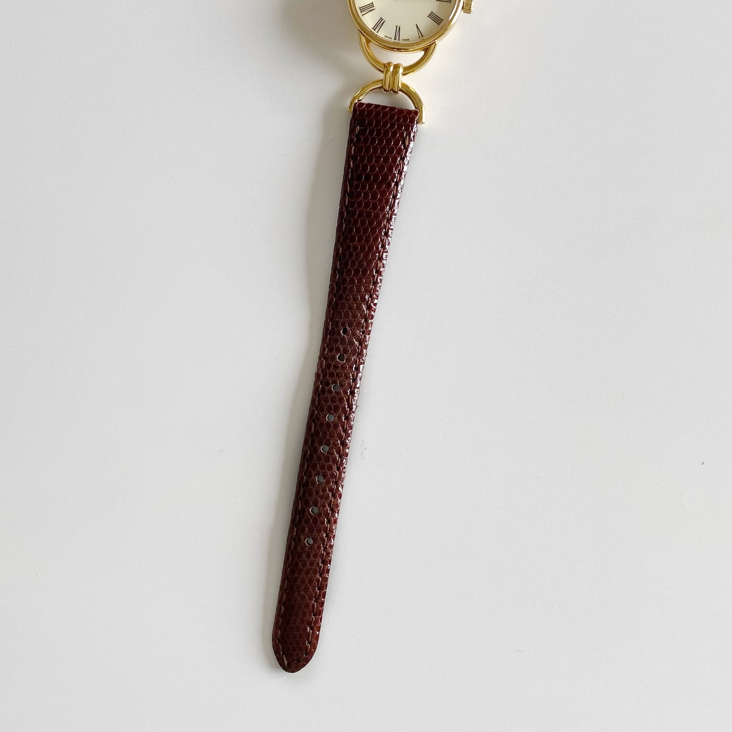 Gucci 1990s Gold Plated Horsebit Watch