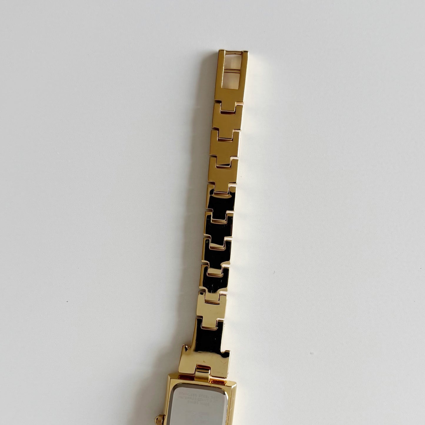 Givenchy 1990s Tank Gold Plated Watch