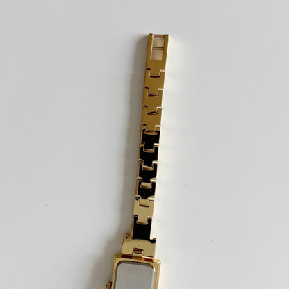 Givenchy 1990s Tank Gold Plated Watch