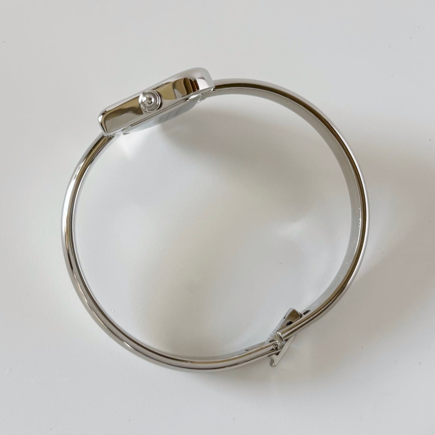 Yves Saint Laurent 1990s Heart Shaped Dial Bangle Watch