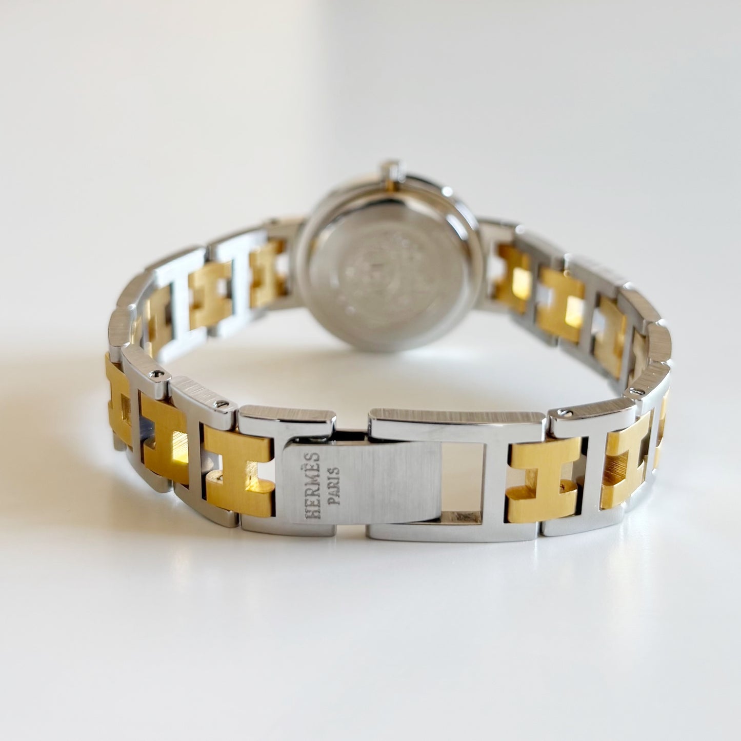 Hermes 1990s Clipper Two Tone Watch