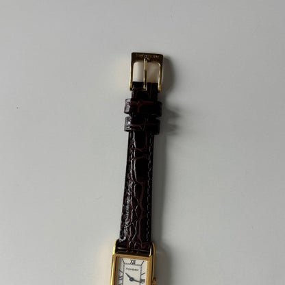Yves Saint Laurent 1990s Tank Gold Plated Watch