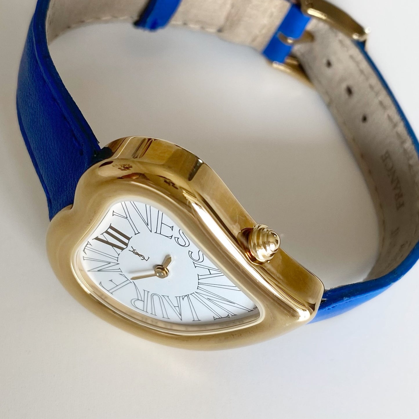 Yves Saint Laurent 1990s Heart Shaped Dial Gold Plated Watch