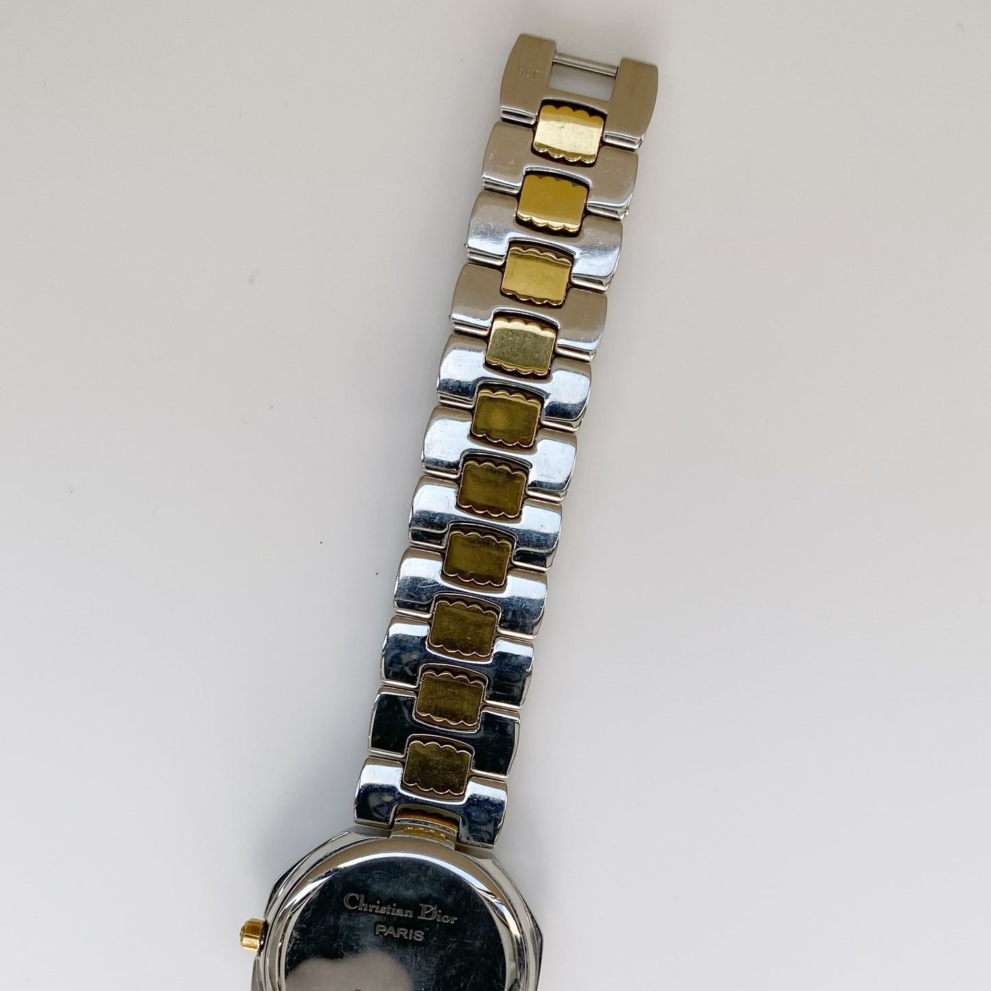 Dior 1990s Octagon Date Two Tone Watch