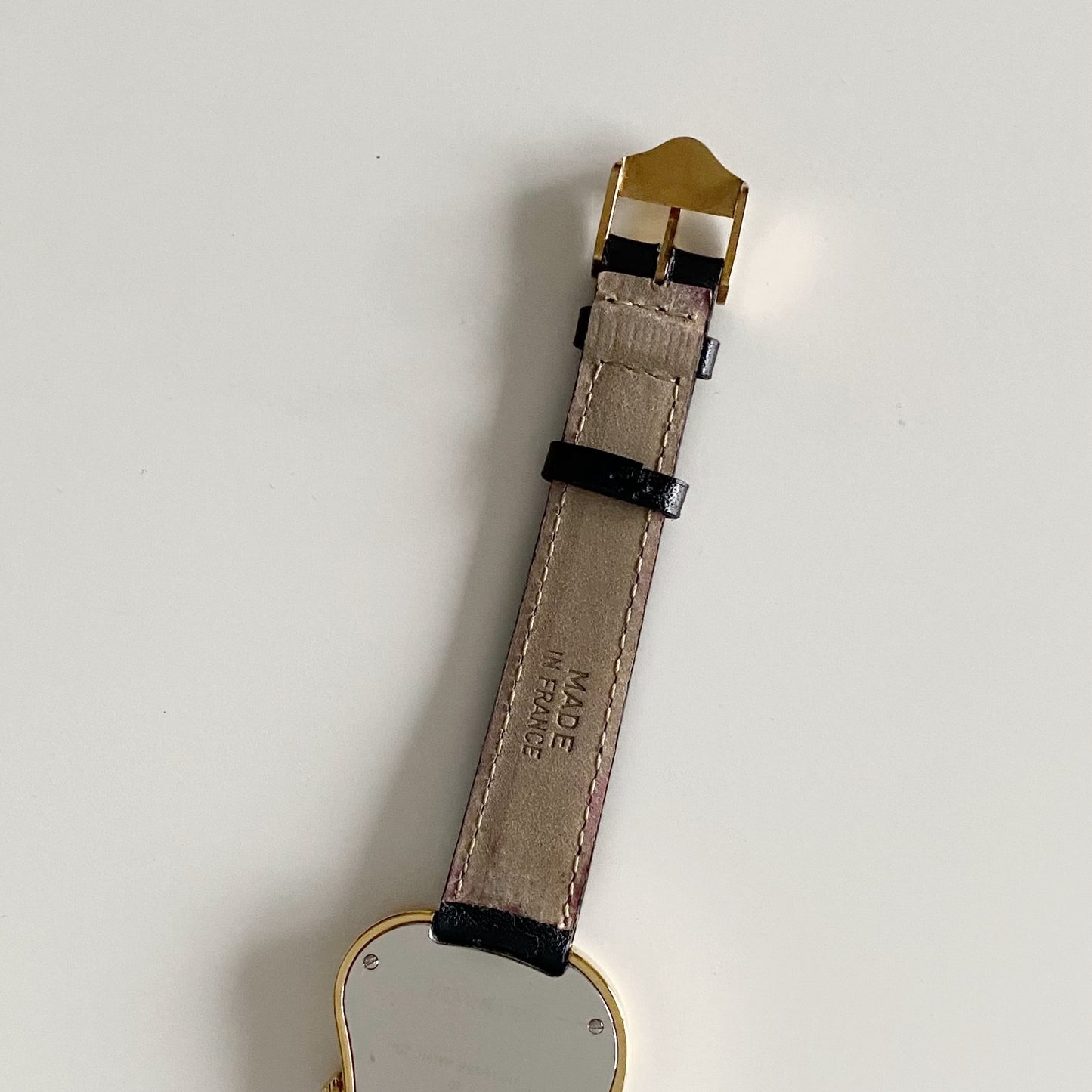 Yves Saint Laurent 1990s Heart Shaped Dial Gold Plated Watch