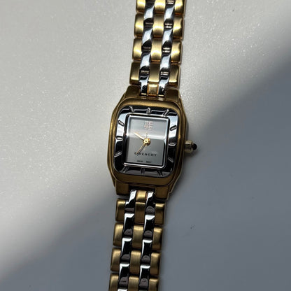 Givenchy 1990s Two Tone Gold Plated Watch