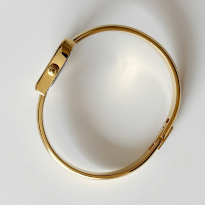 Yves Saint Laurent 1990s Heart Shaped Dial Gold Plated Watch