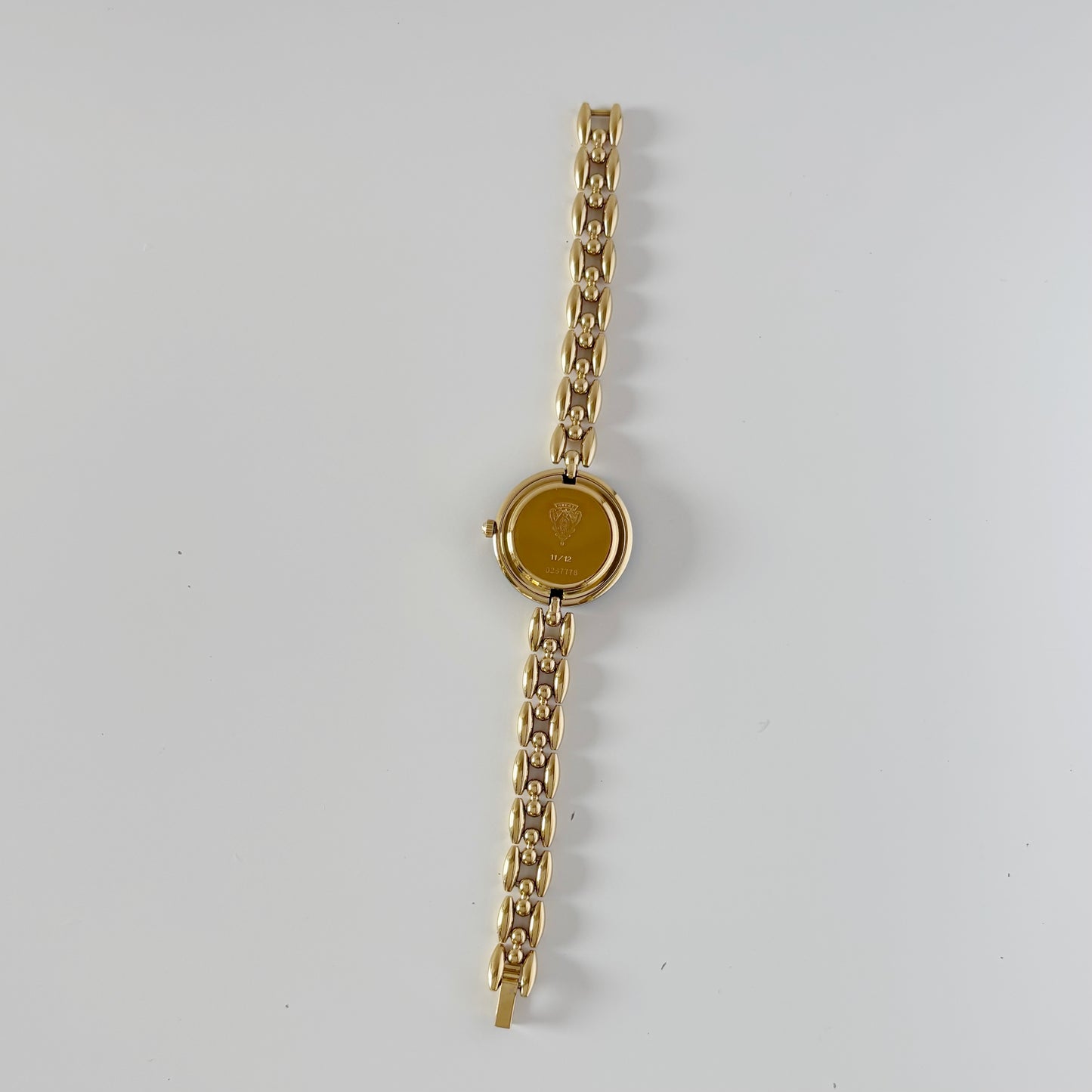 Gucci 1990s Interchangeable Bezel Gold Plated Watch with 6 bezels, Case (160mm)