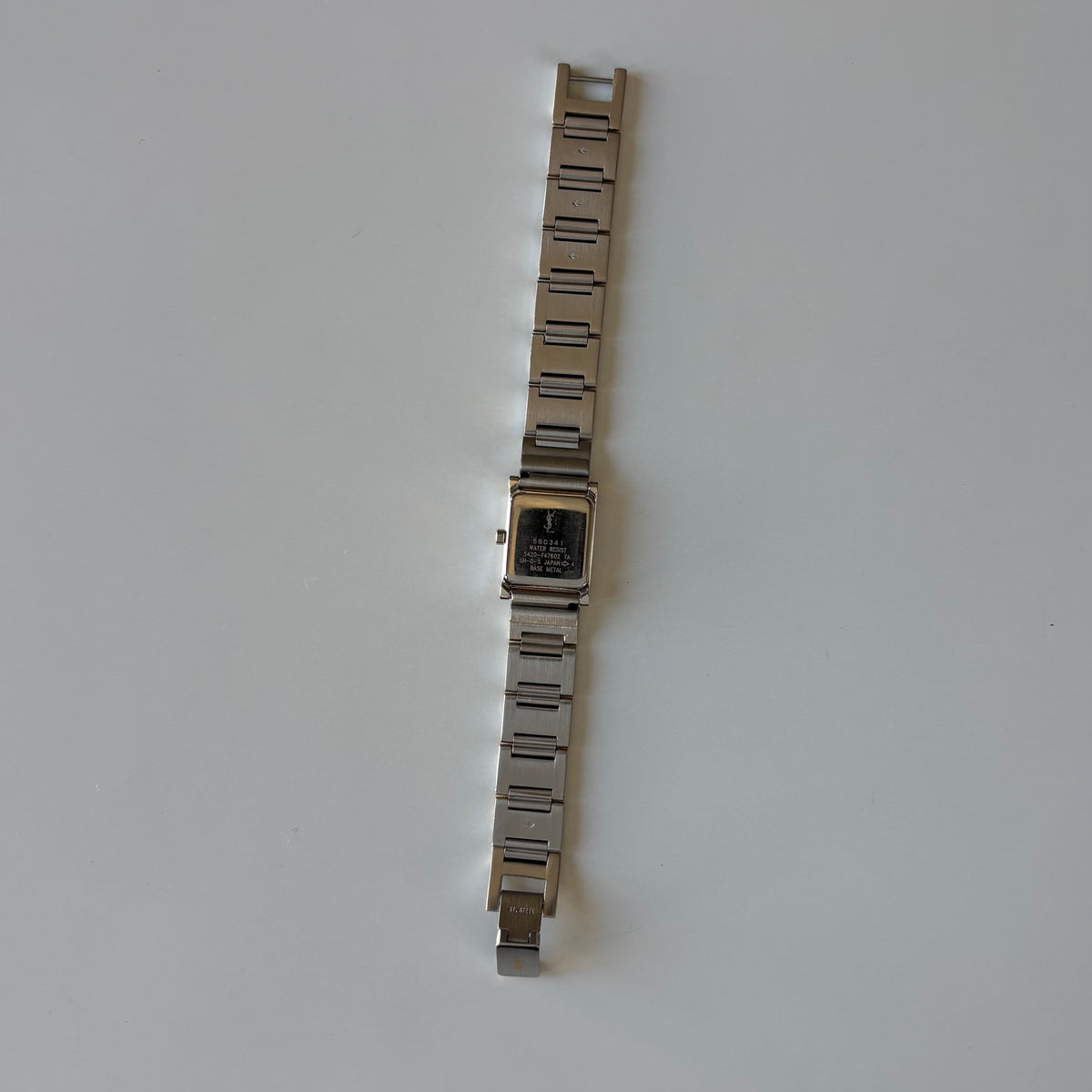 Yves Saint Laurent 1990s Square Dial Two-Tone Gold-Plated Watch