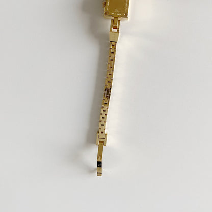 Gucci 1990s Seashell G Dial Gold Plated Watch