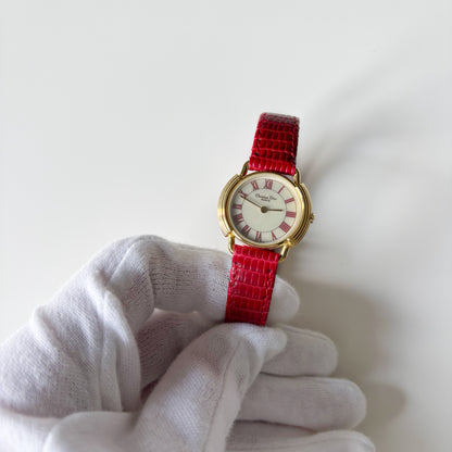 Dior 1990s Seashell Dial Gold Plated Watch