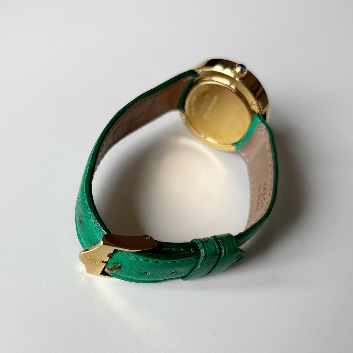 Yves Saint Laurent 1990s Round Dial Gold Plated Watch