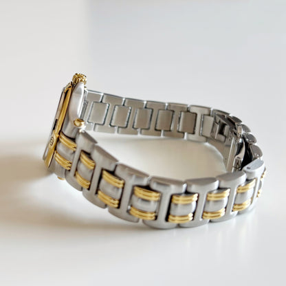 Gucci 1990s Date Gold Plated Two Tone Watch