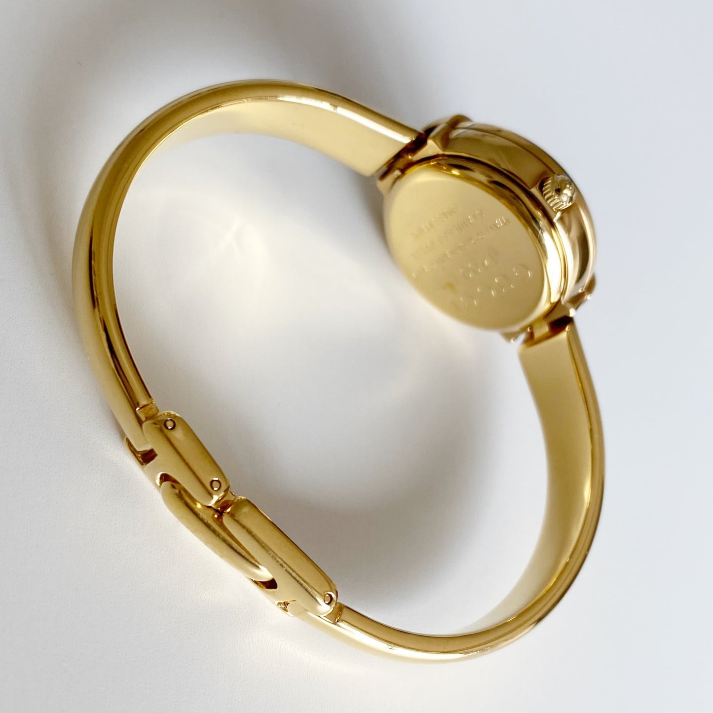 Gucci 1990s Gold Plated Bangle Watch