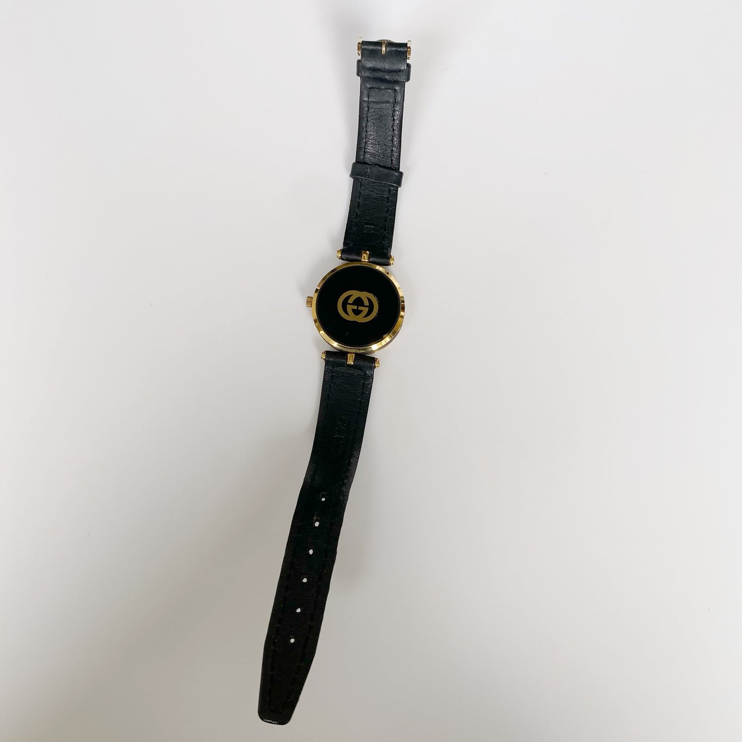 Gucci 1980s Gold Plated Moon Phase Watch