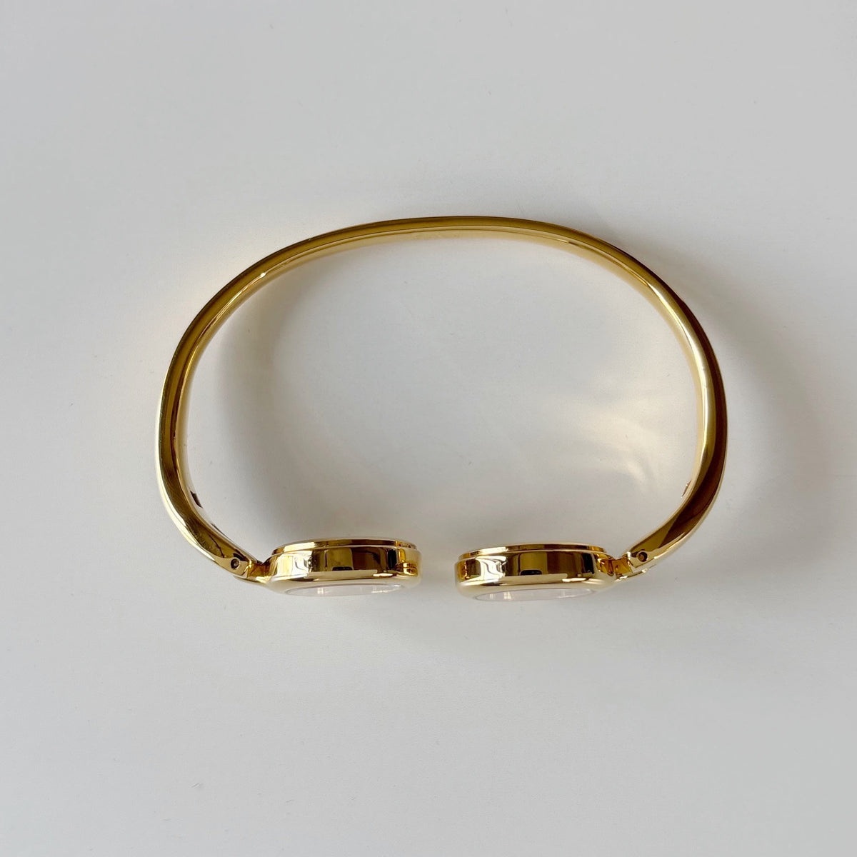 Fendi 1990s Double Face Gold-Plated Bangle Watch
