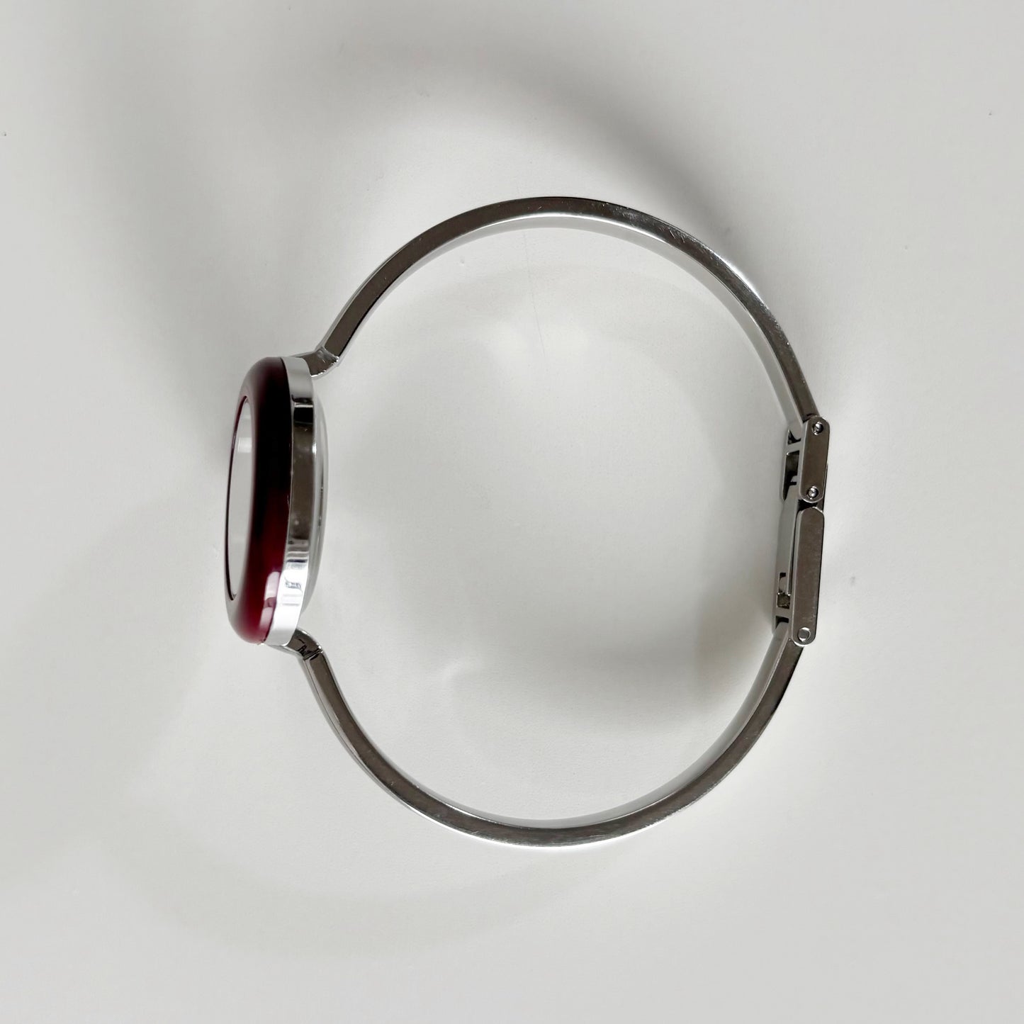 Gucci 1990s Interchangeable Bezel Stainless steel Bangle Watch with 12 bezels, case