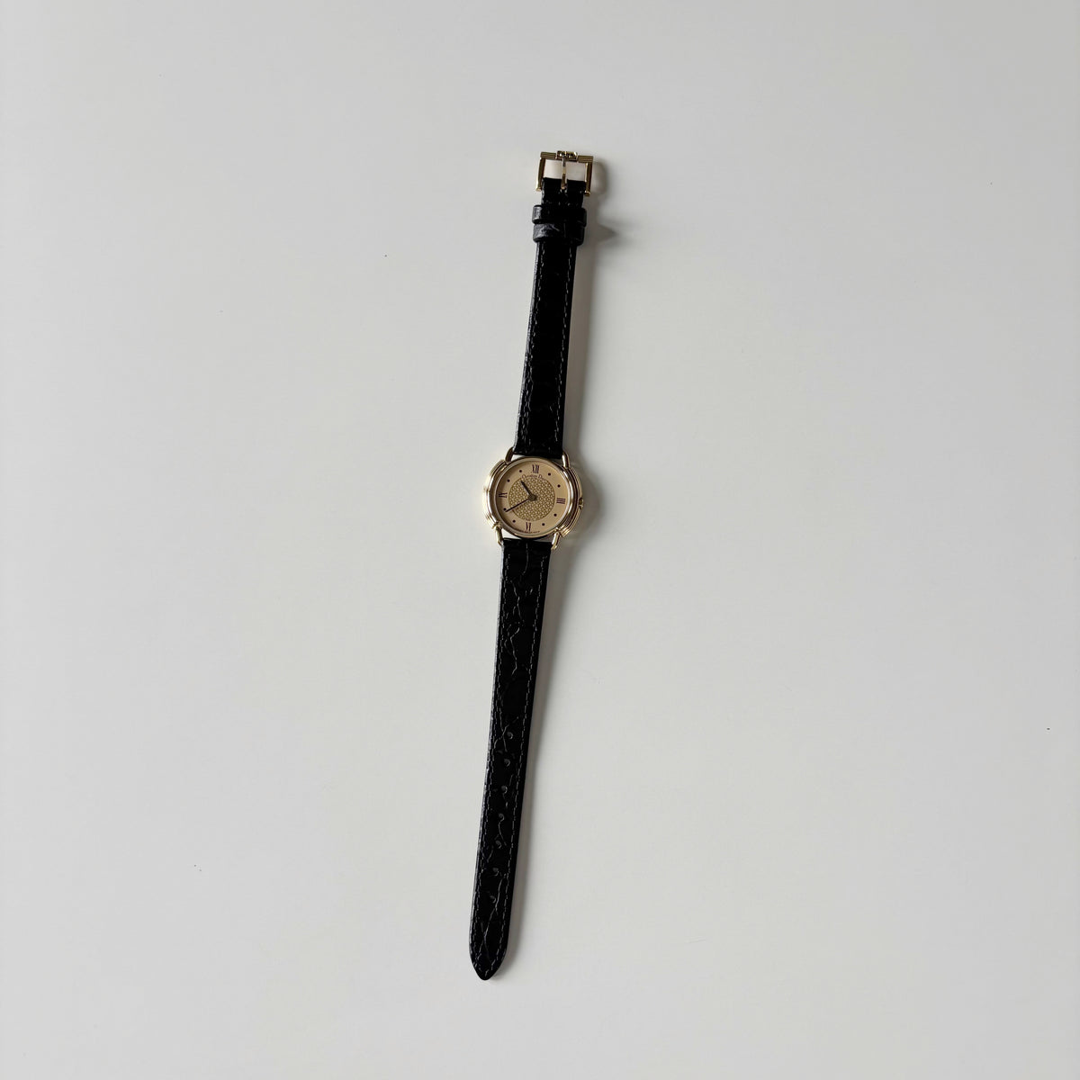 Dior 1990s Round Dial CD Logo Gold Plated Watch