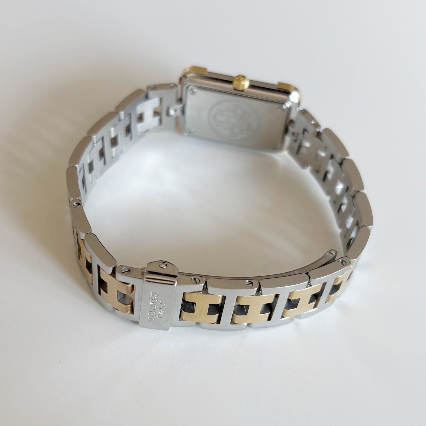 Hermes 1990s Croisier Two Tone Watch