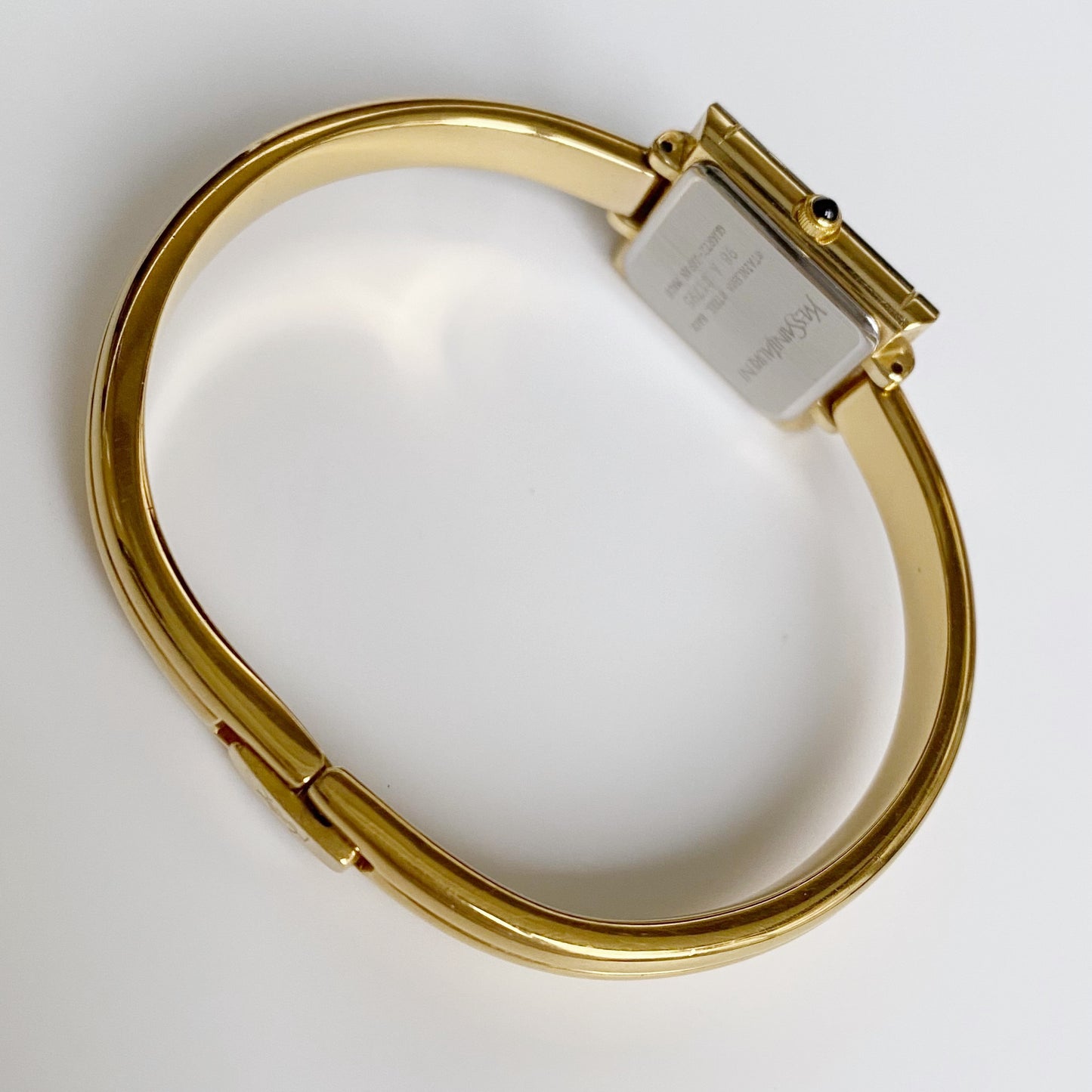 Yves Saint Laurent 1990s Gold Plated Bangle Watch