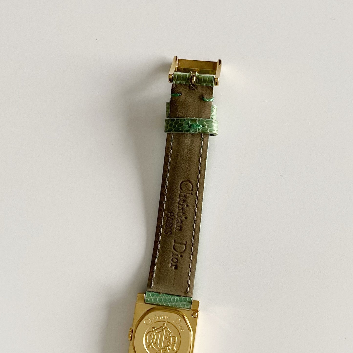 Dior Early 2000s La Parisienne Gold Plated Interchangeable Watch with 3 straps, case