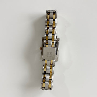 Givenchy 1990s Tank Two Tone Watch