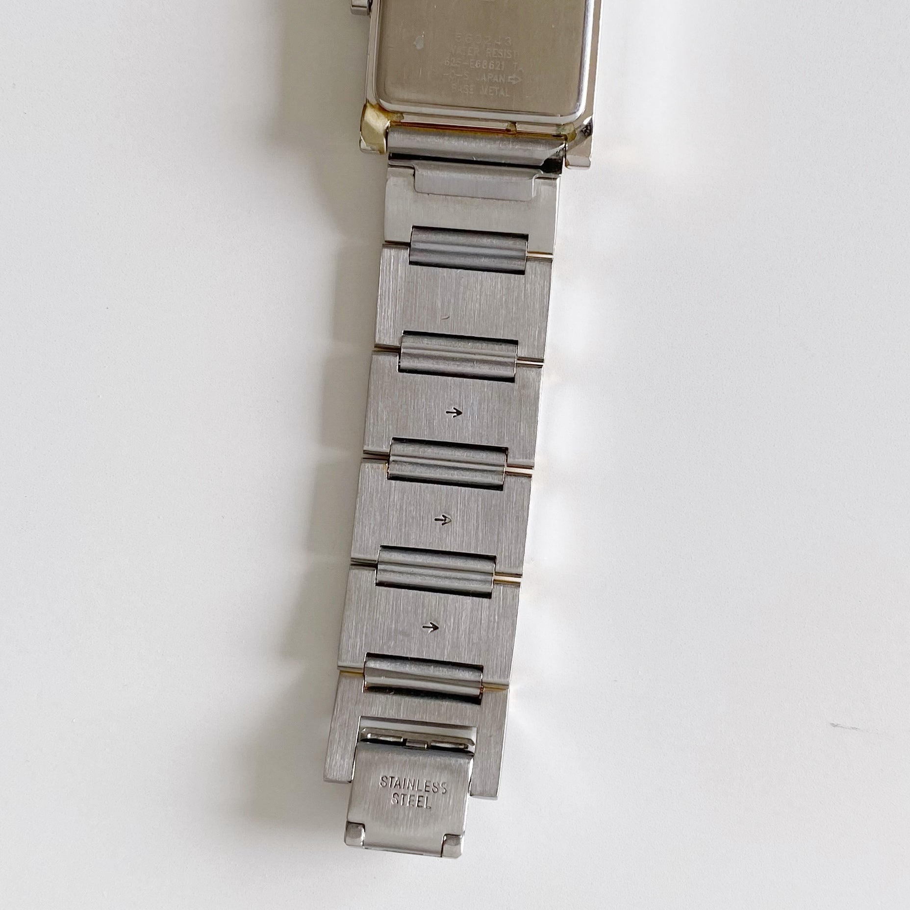 Yves Saint Laurent　Watches uartz　61286★ Yves Saint Laurent 1990s Square Dial Two Tone Watch (Large