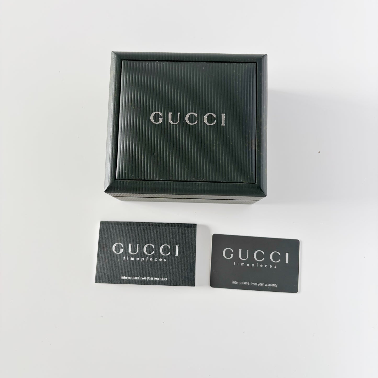 Gucci 1990s Square Dial Gold Plated Bangle Watch (Small)