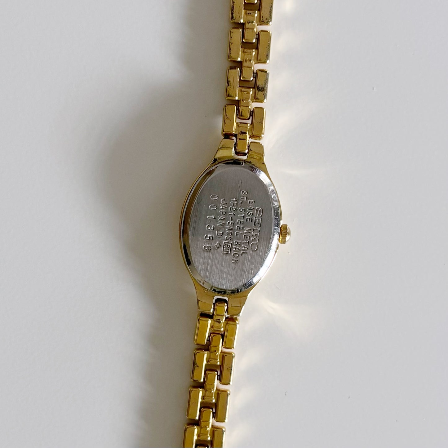 Vintage Seiko Oval Gold Tone Watch