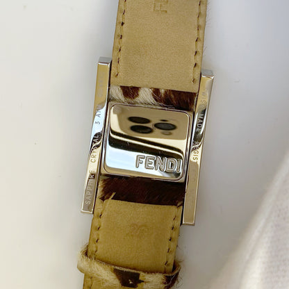 Fendi 1990s Gyro Rotating Face Pony Hair Watch