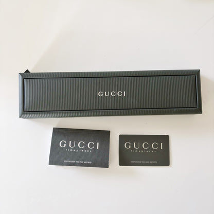Gucci 1990s Date Gold Plated Round Watch