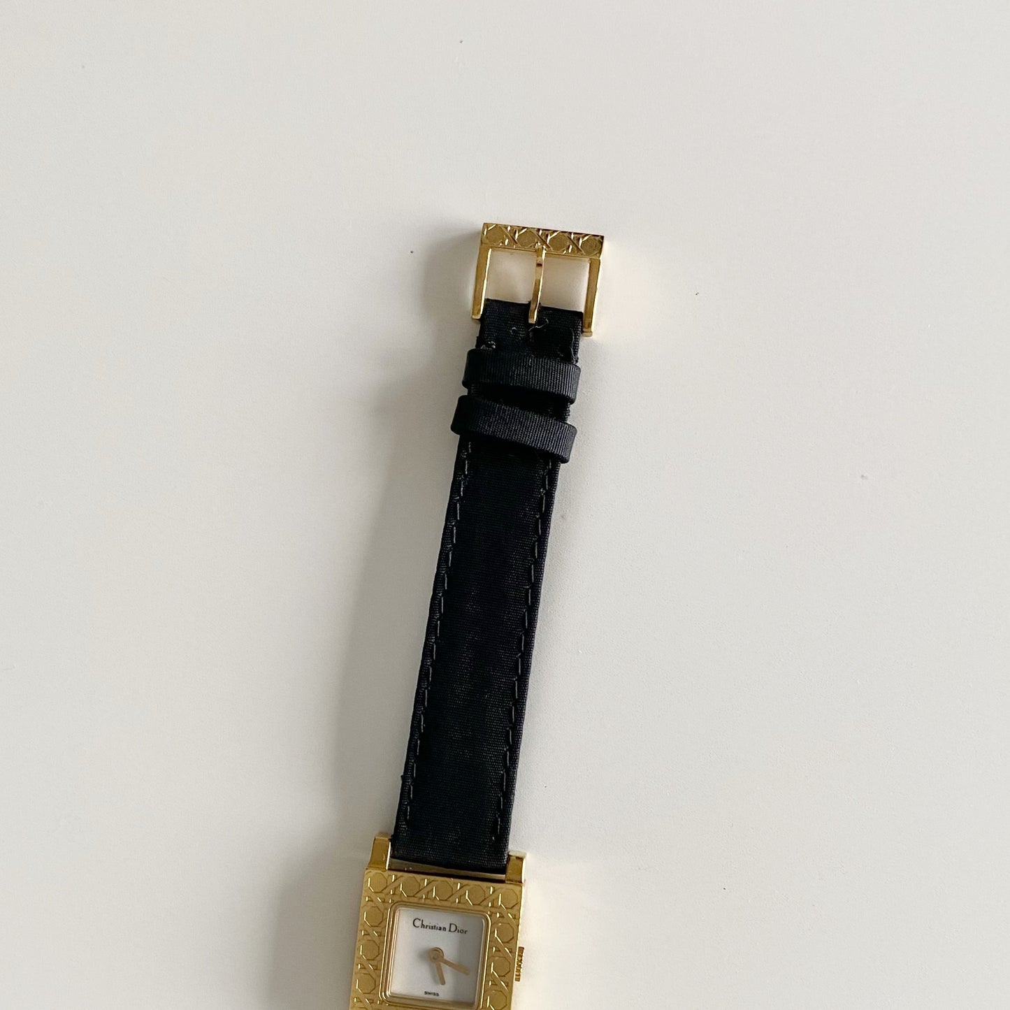 Dior Early 2000s La Parisienne Gold Plated Interchangeable Watch with 3 straps, case