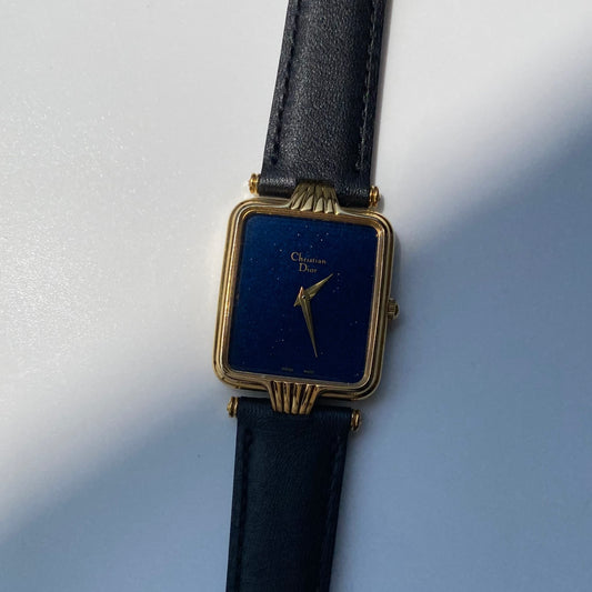 Dior 1990s Tank Gold Plated Watch (Large)
