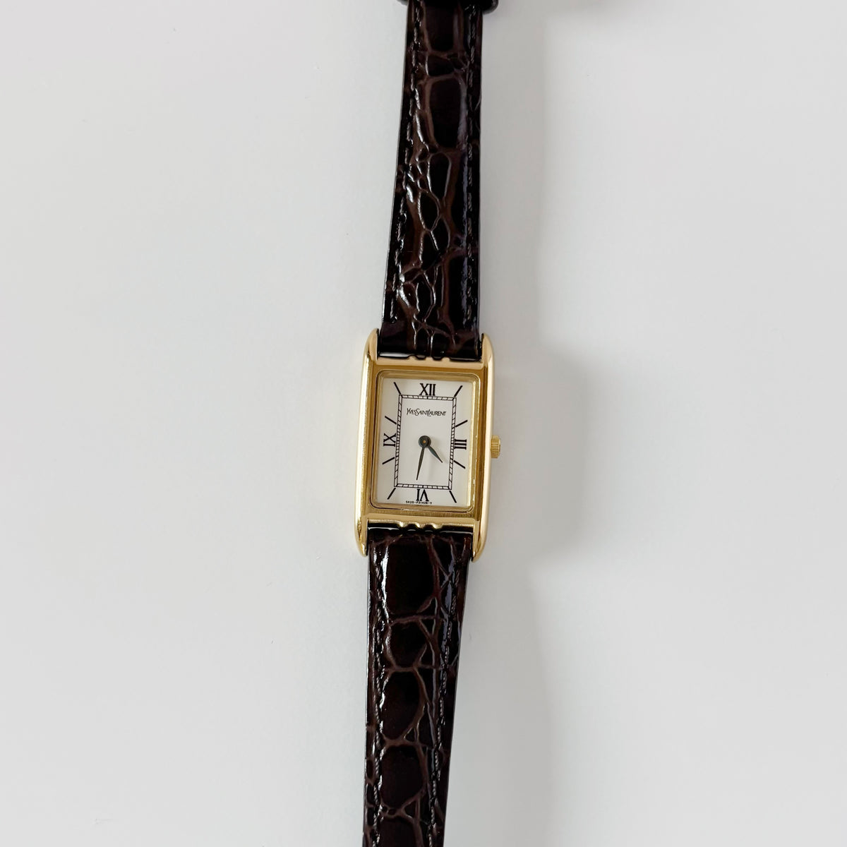 Yves Saint Laurent 1990s Tank Gold Plated Watch