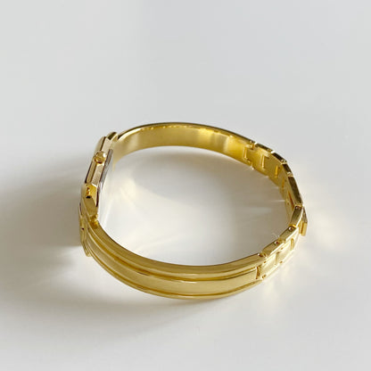 Givenchy 1990s Gold Plated Bangle Watch