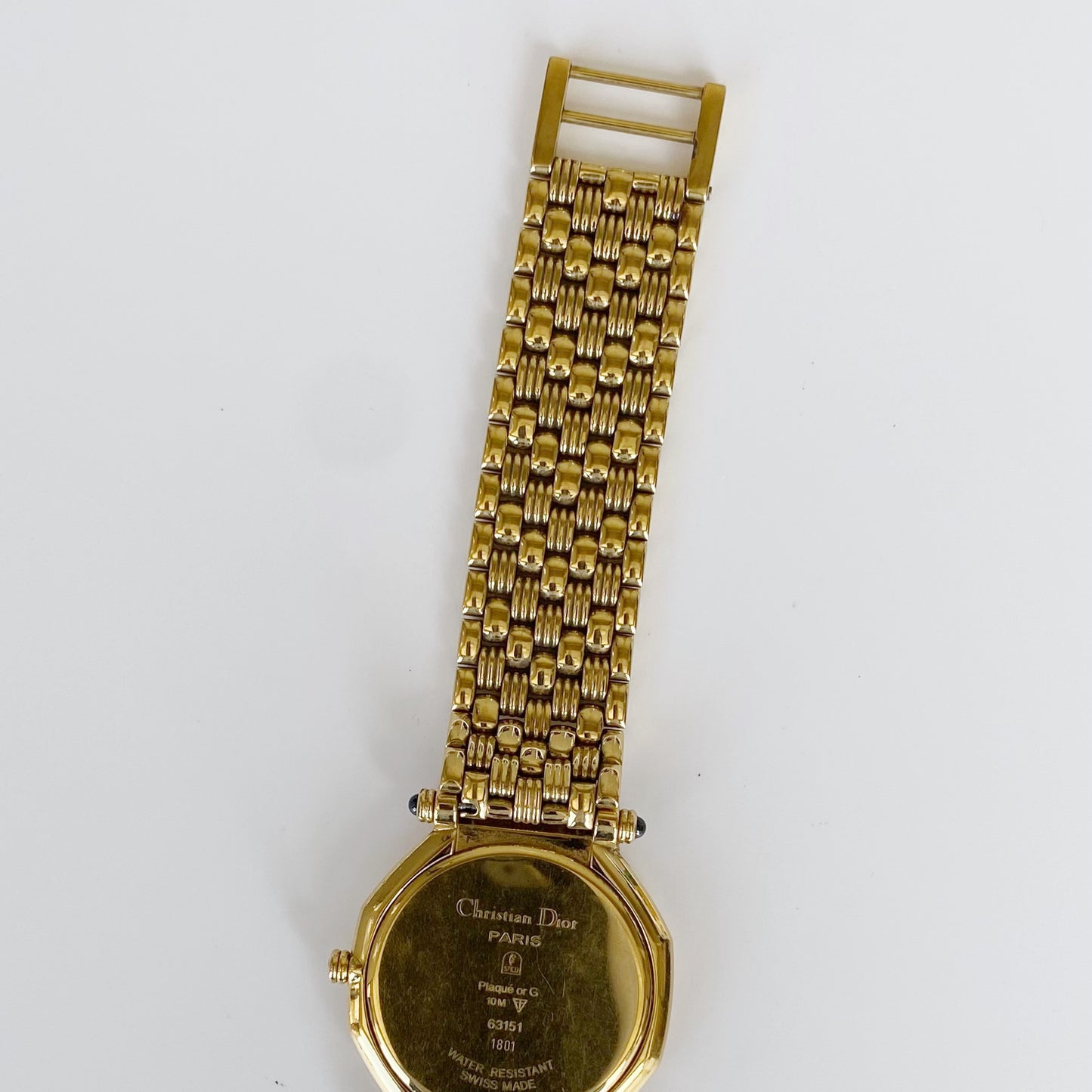 Dior 1990s CD Logo Dial Date Gold Plated Watch