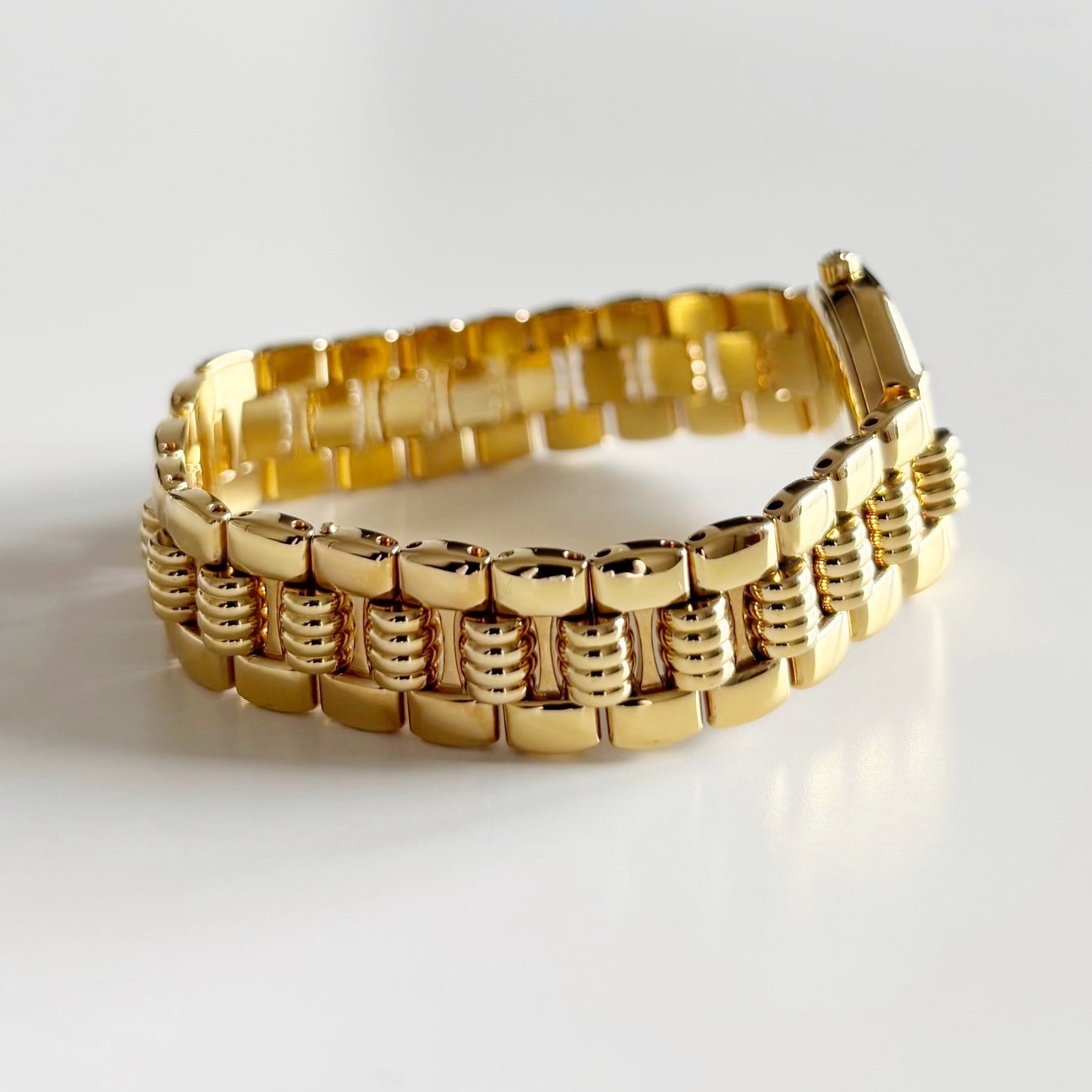 Dior 1990s Octagon Gold Plated Watch