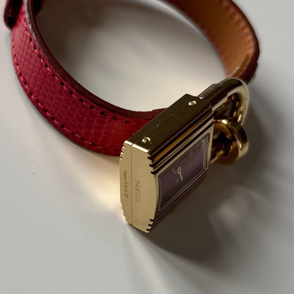 Hermes 1990s Kelly Red Watch